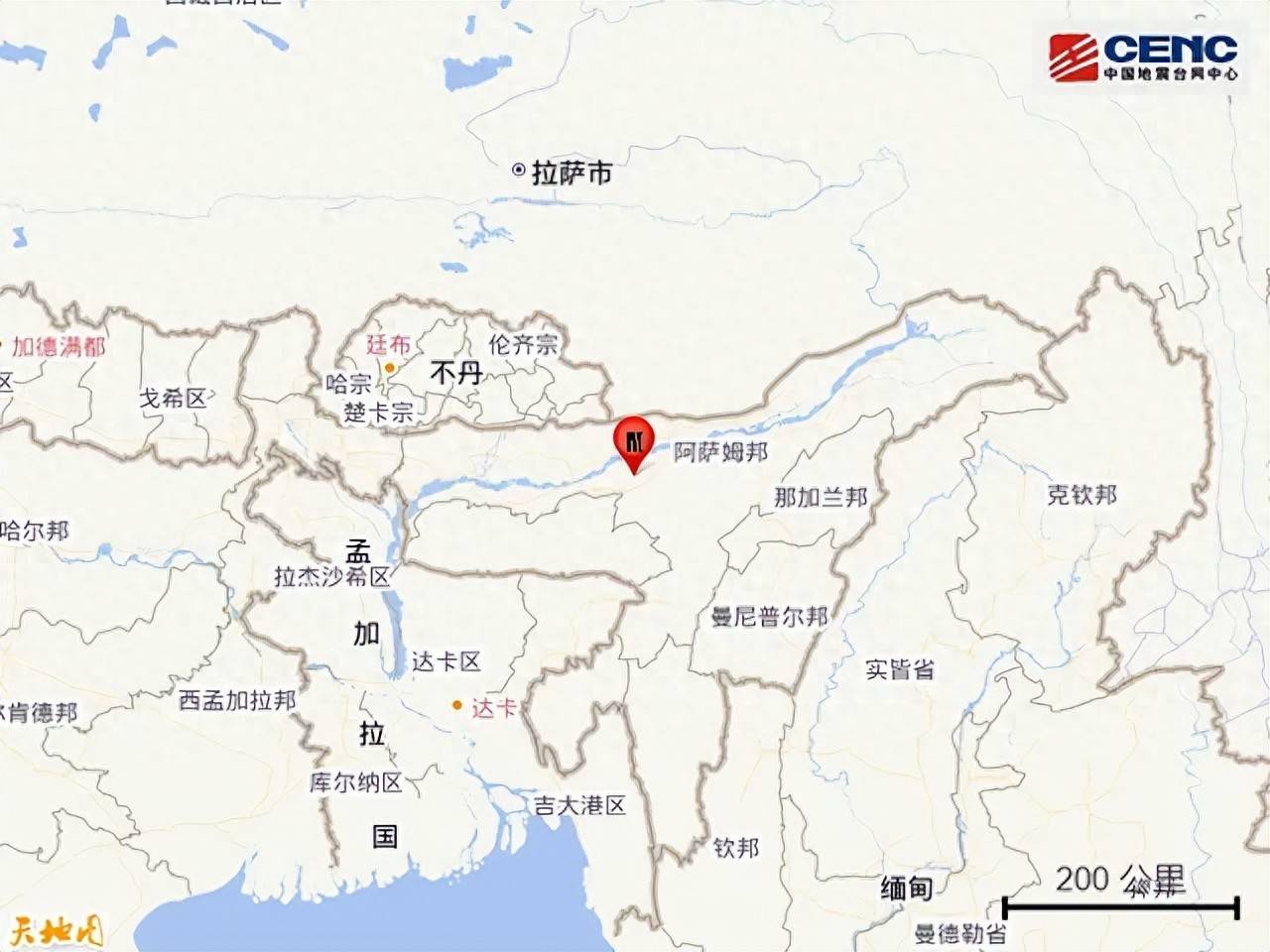 印度突發5.4級地震