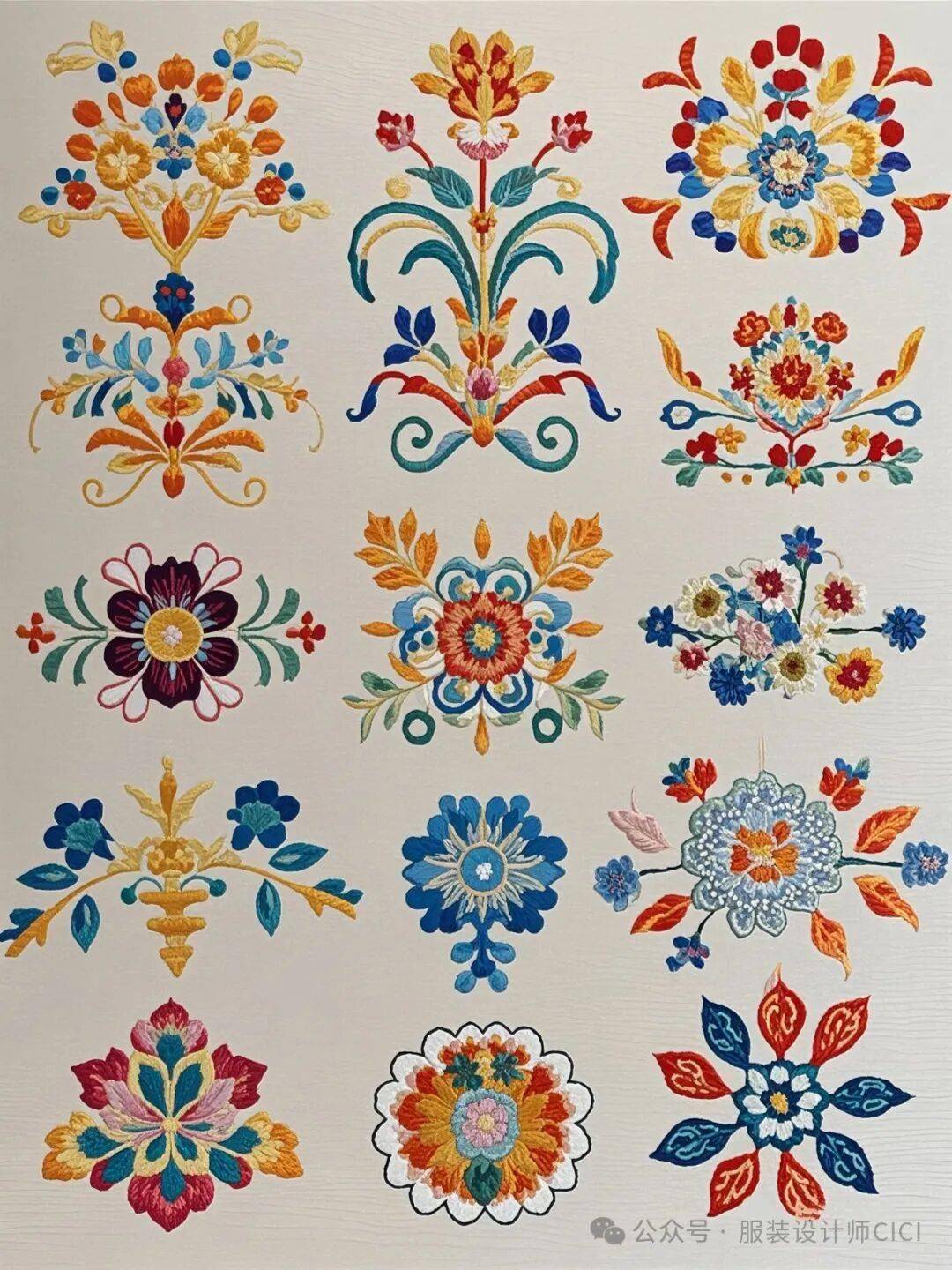 國風古韻-刺繡紋飾紋樣圖案設計分享!