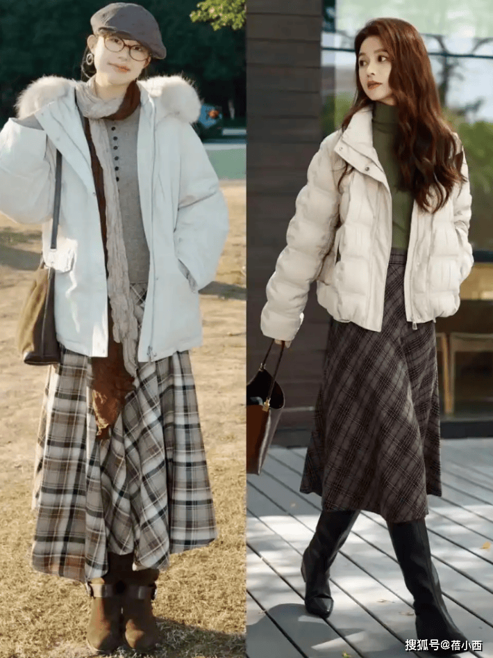 今年最火的穿法：叫“裙中靴”，這樣穿時髦又高階，適合30+女性