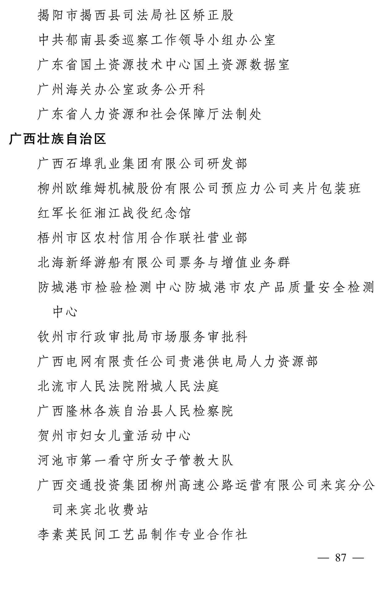 598名女性獲全國三八紅旗手稱號，全名單如下