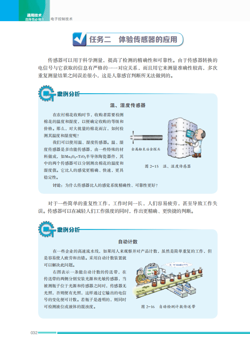 2026蘇教版高中通用技術選擇性必修1《電子控制技術》電子課本