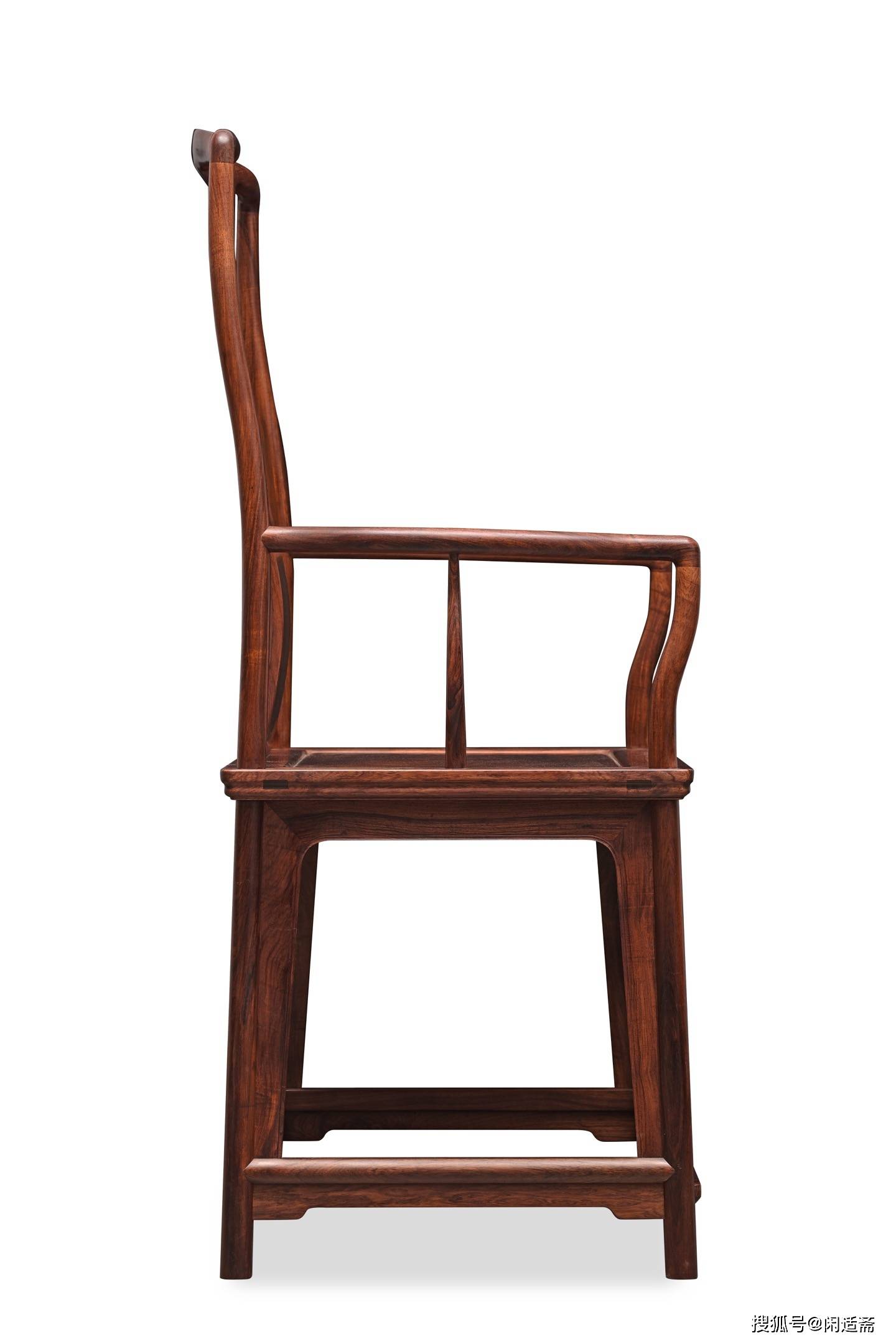 原創收藏級，明式文人雅器，黃花梨老料南官帽椅