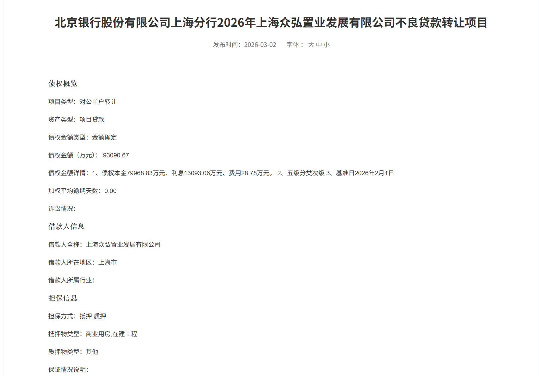 5萬億“進階”路上的減負：北京銀行9.3億富力債權擺上貨架