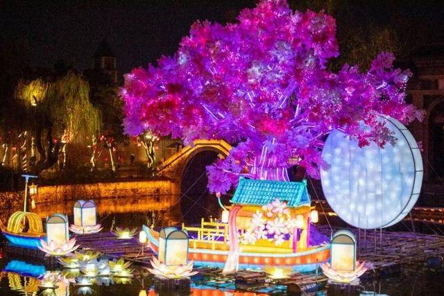 速收藏！棗莊臺兒莊古城春之花影與夜燈，錯過再等一年喲！