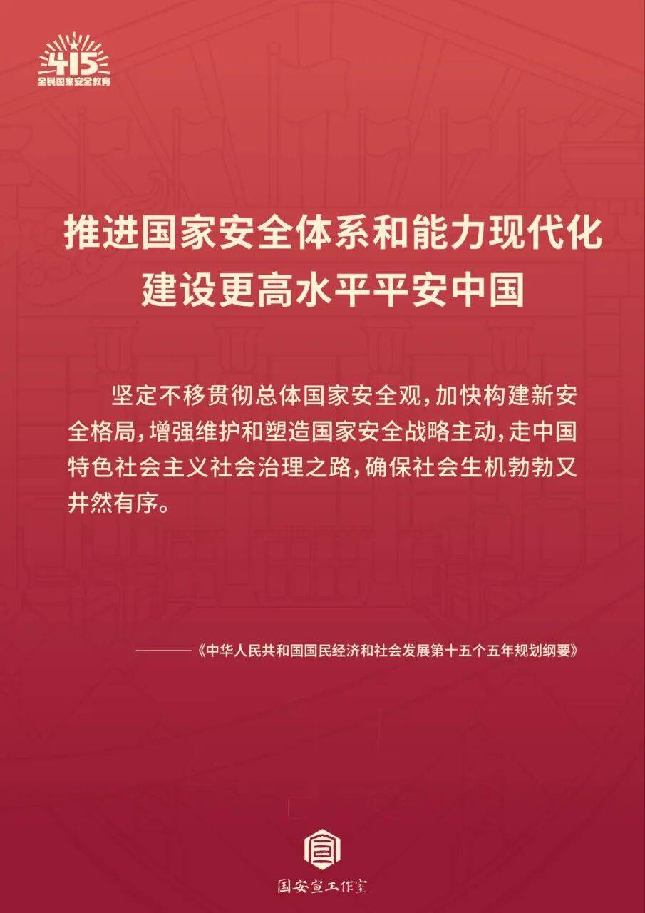 【4·15 全民國家安全教育日】國家安全，人人有責