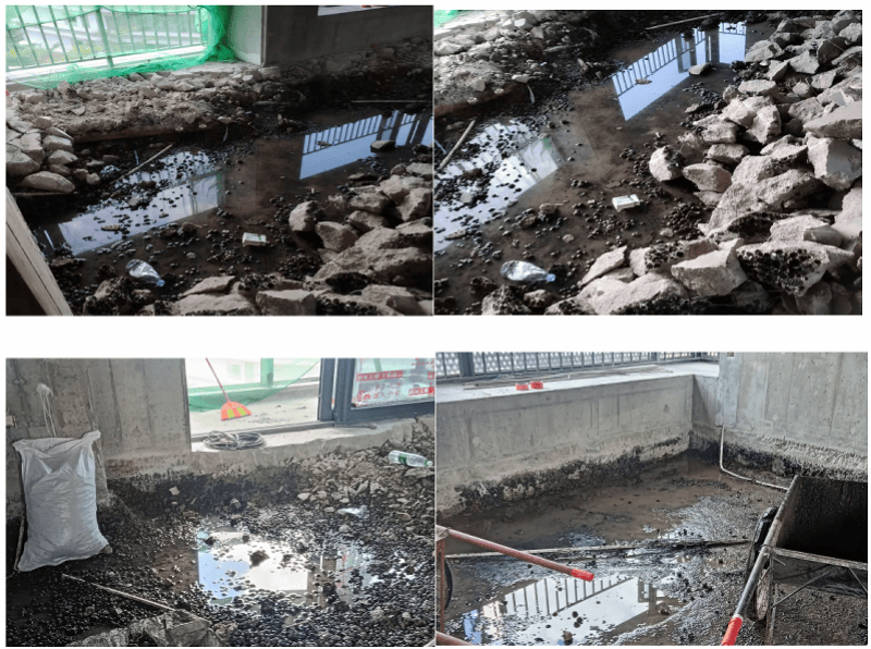 深圳業主新房裝修遇積水，開發商打孔排水數日，住建部門回應